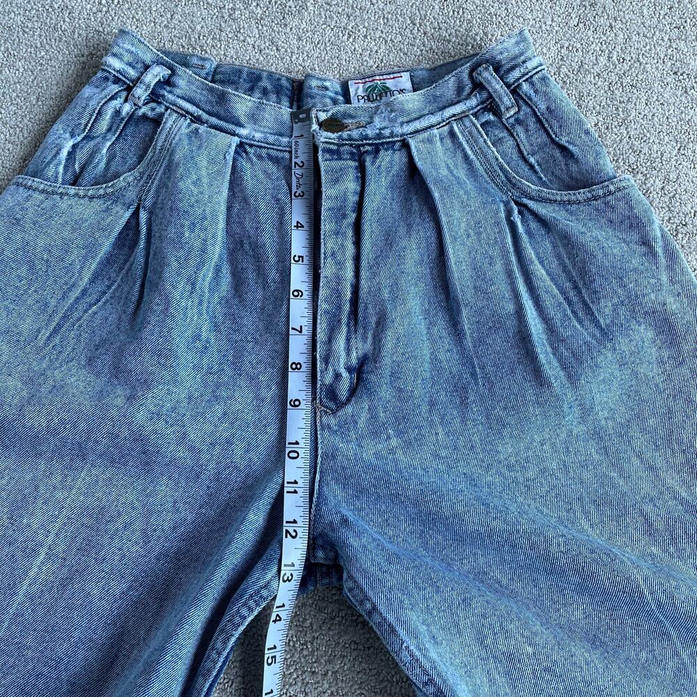 🔥VTG Palmetto’s Acid Wash Tapered Leg High Waist Crease Mom’s Jeans Waist 28” - Picture 13 of 16